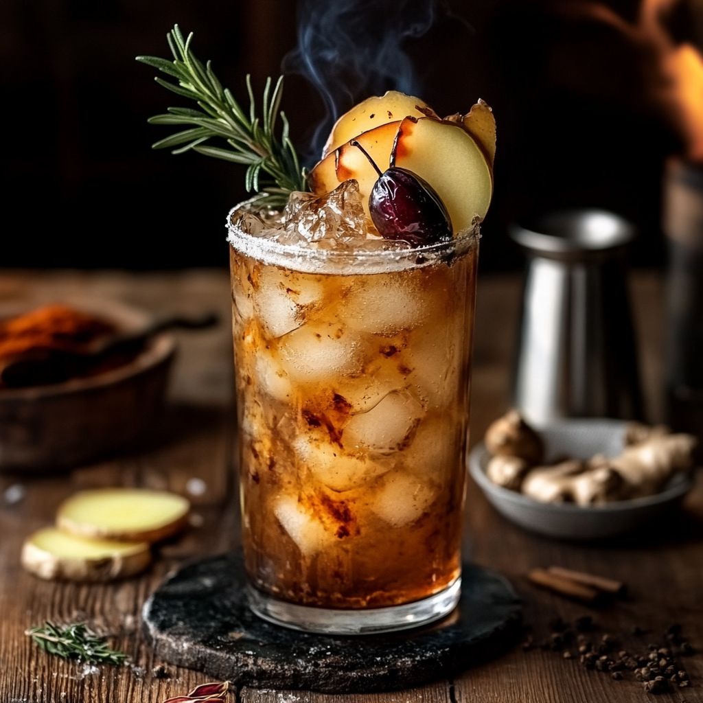 Humo del Invierno - Ein rauchiger Wintercocktail mit Rumlikör