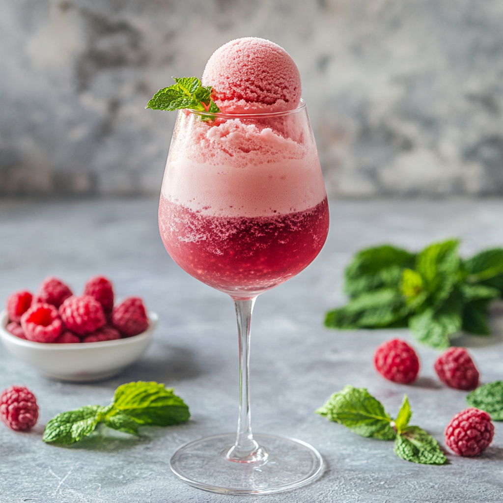 Sorbete de Frambuesa – Ein spritziger Cocktail mit Kokos- und Rumlikör