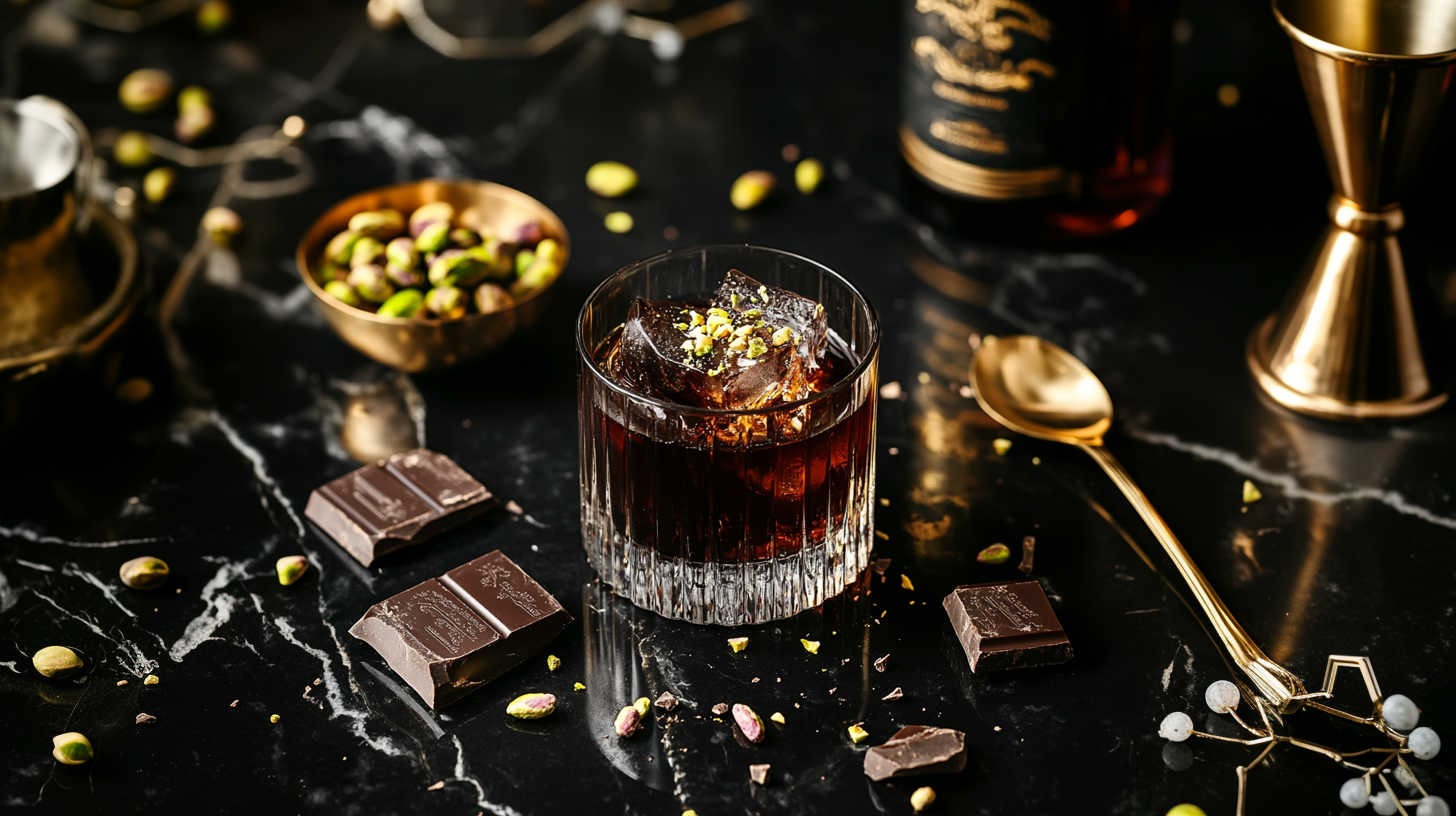 Dark Chocolate Pistachio Negroni