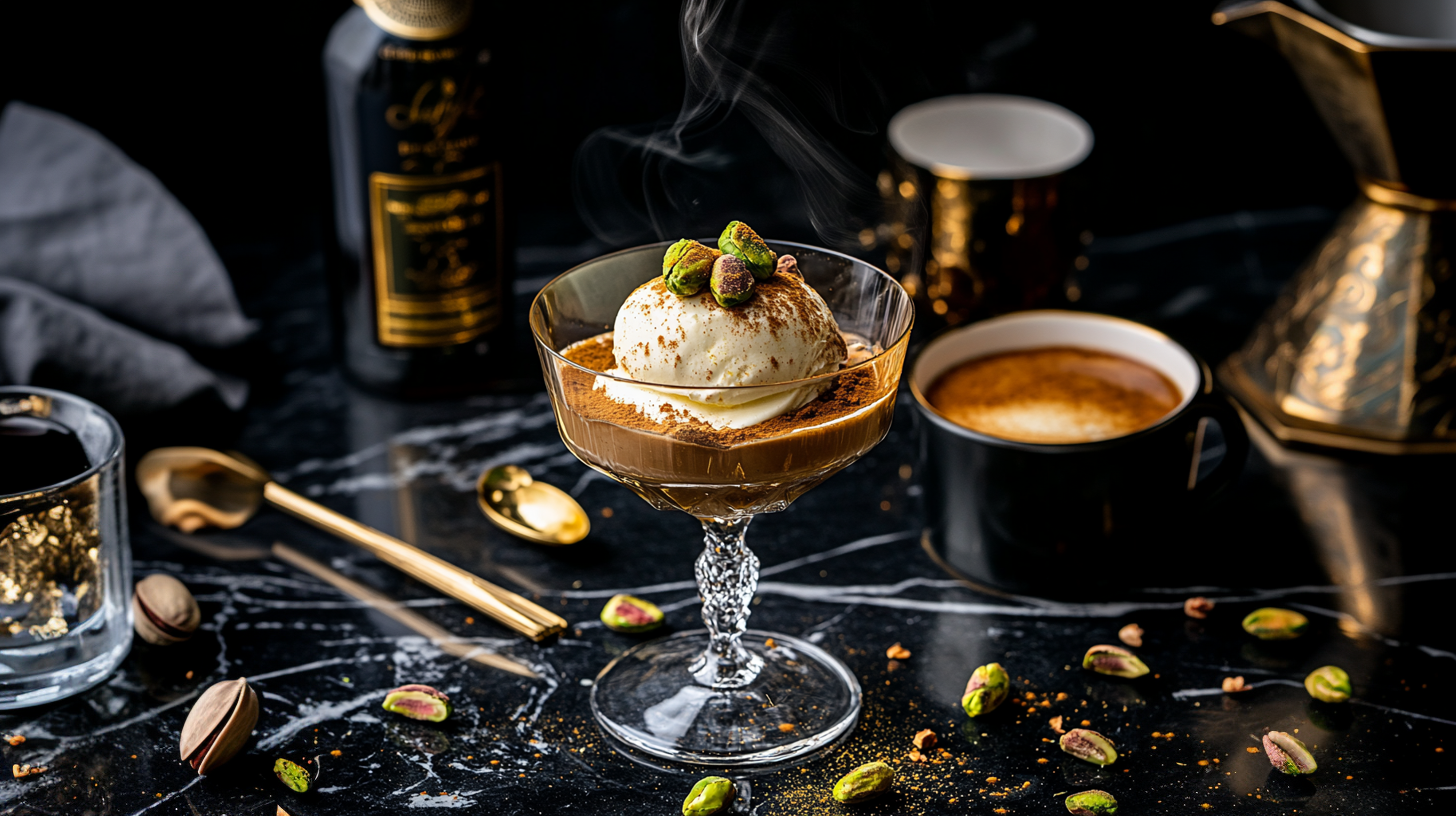 Golden Pistachio Affogato