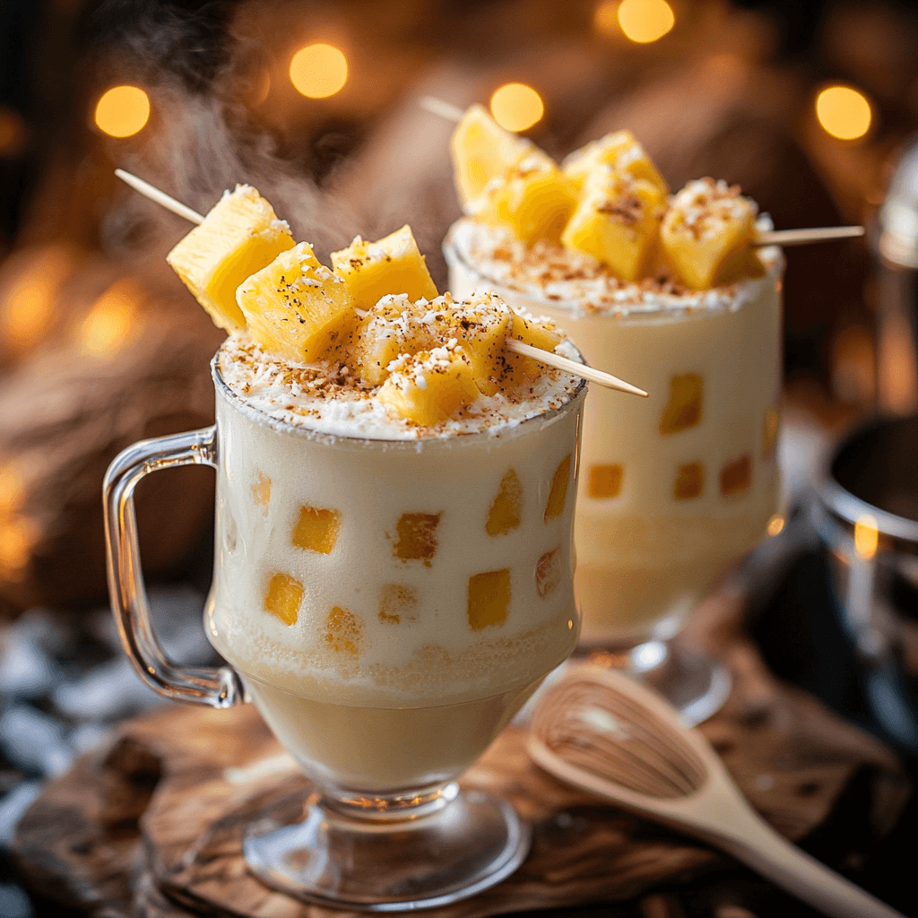 Heißer Pina Colada – Ein winterlicher Genuss mit Rumlikör